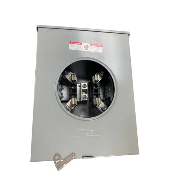 New Talon 200A Outdoor Enclosure 3R One Phase 3 Wire Ringless Type Meter Socket - Picture 1 of 5